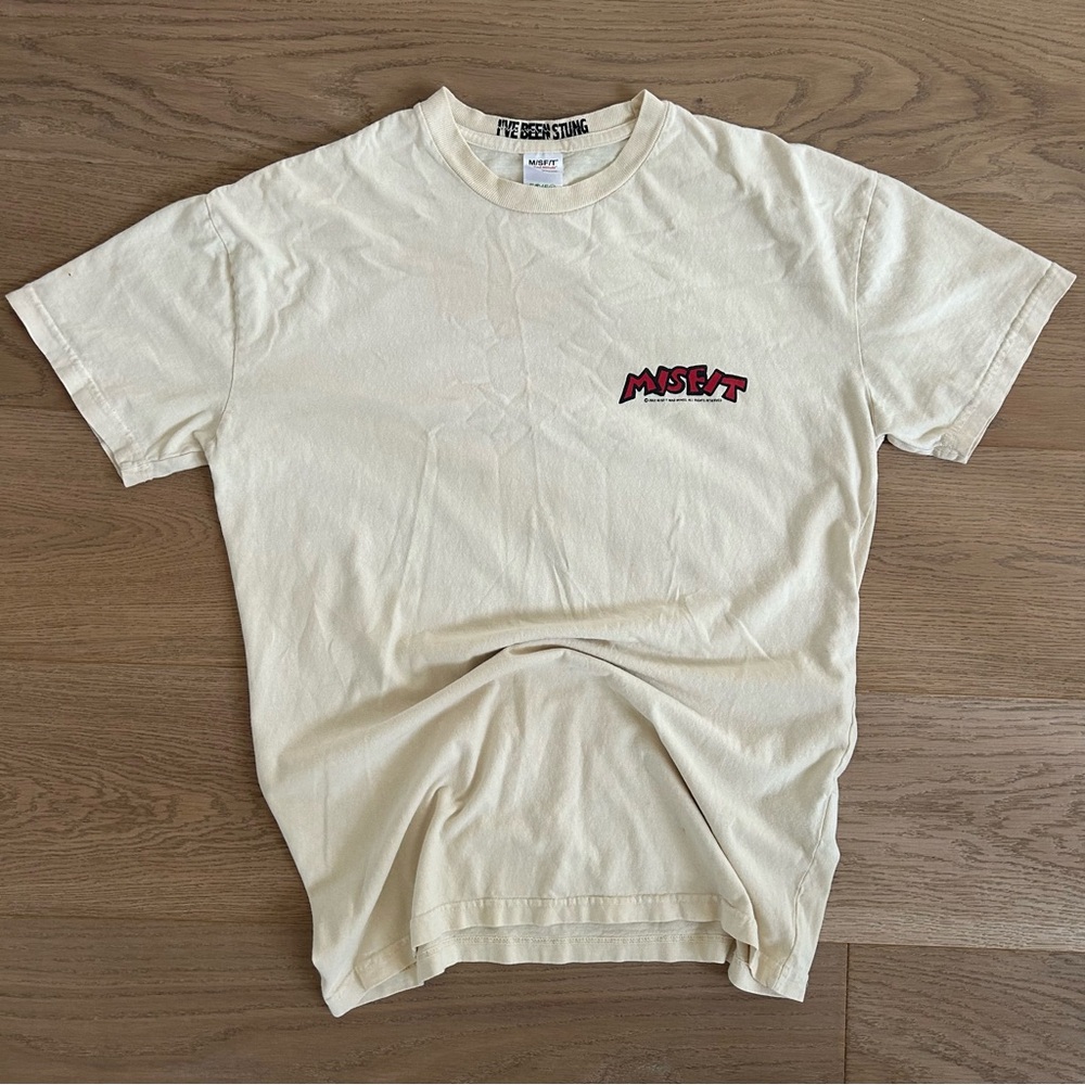 Cream Short Sleeve Tee for Men